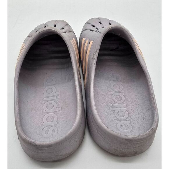Adidas Gray & Pink Slip-On Clogs - Picture 3 of 6